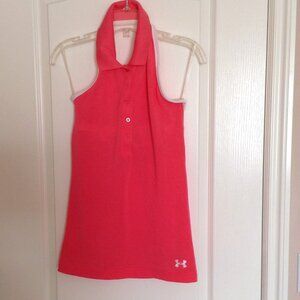 Under Armour Women's Golfing Tennis Top Sleeveless Shirt Halter Neck Size S